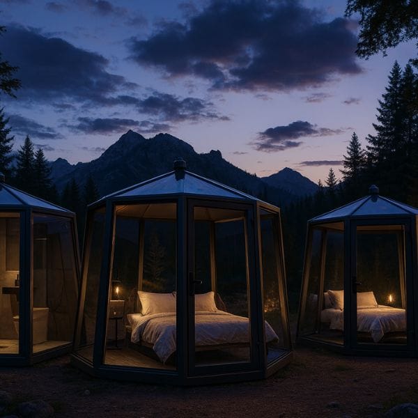 Projeto de construção modular para turismo