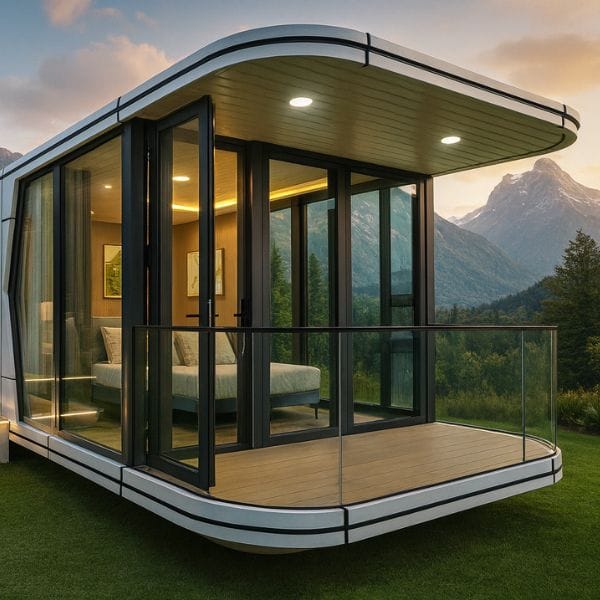 Projeto de construção modular para turismo